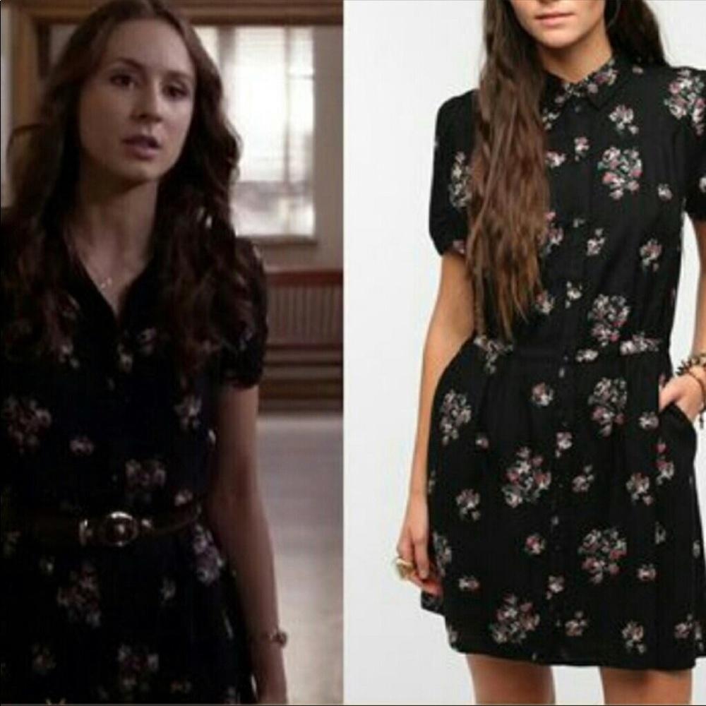 Floral Black Dress